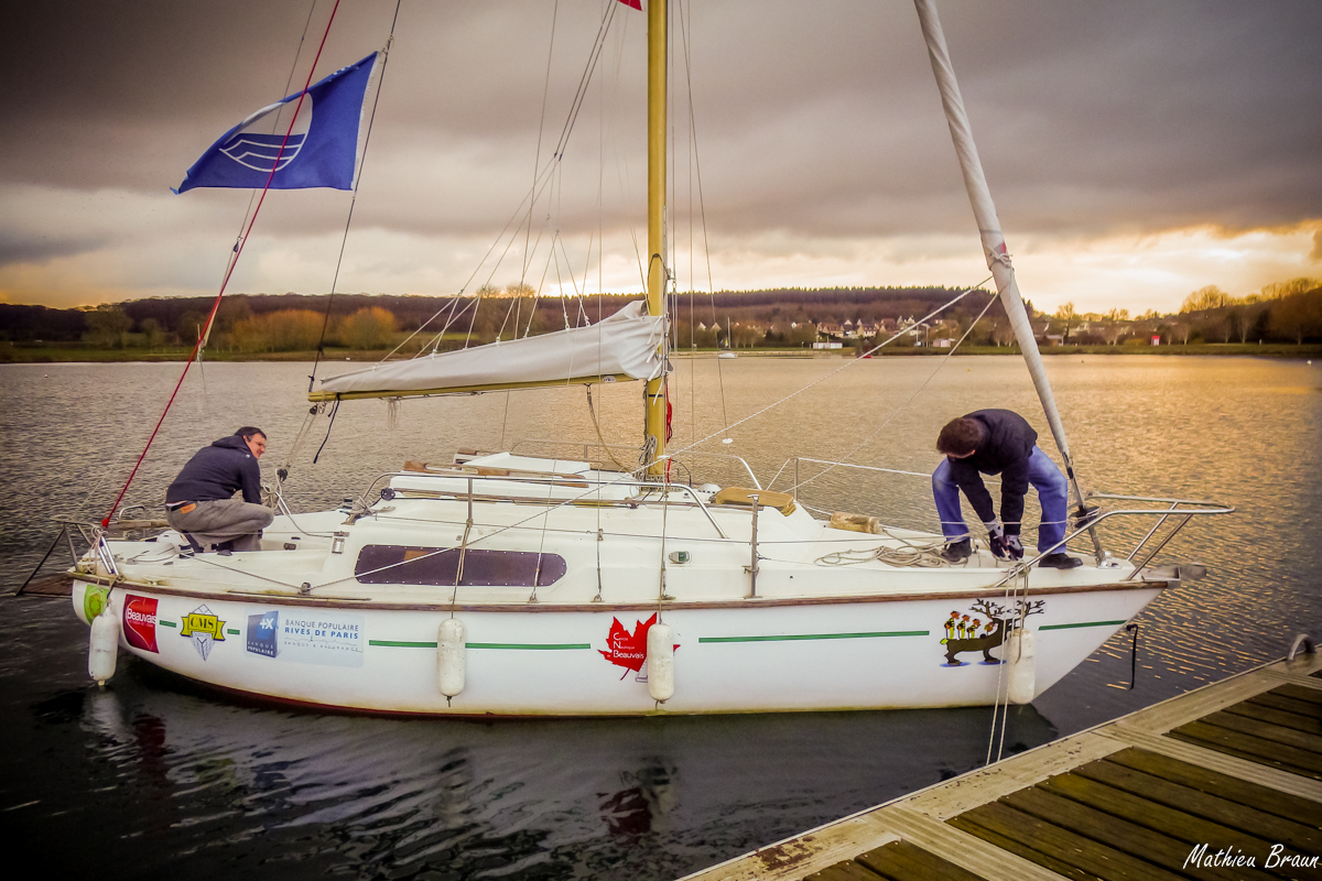 Départ du ponton en garde arrière