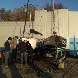Sortie du Bel Ami et de la Caravelle, entretien hivernal et assemblée générale.