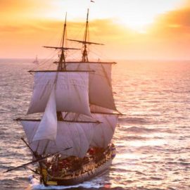 L’Hermione sera à Dieppe les 11 et 12 mai.